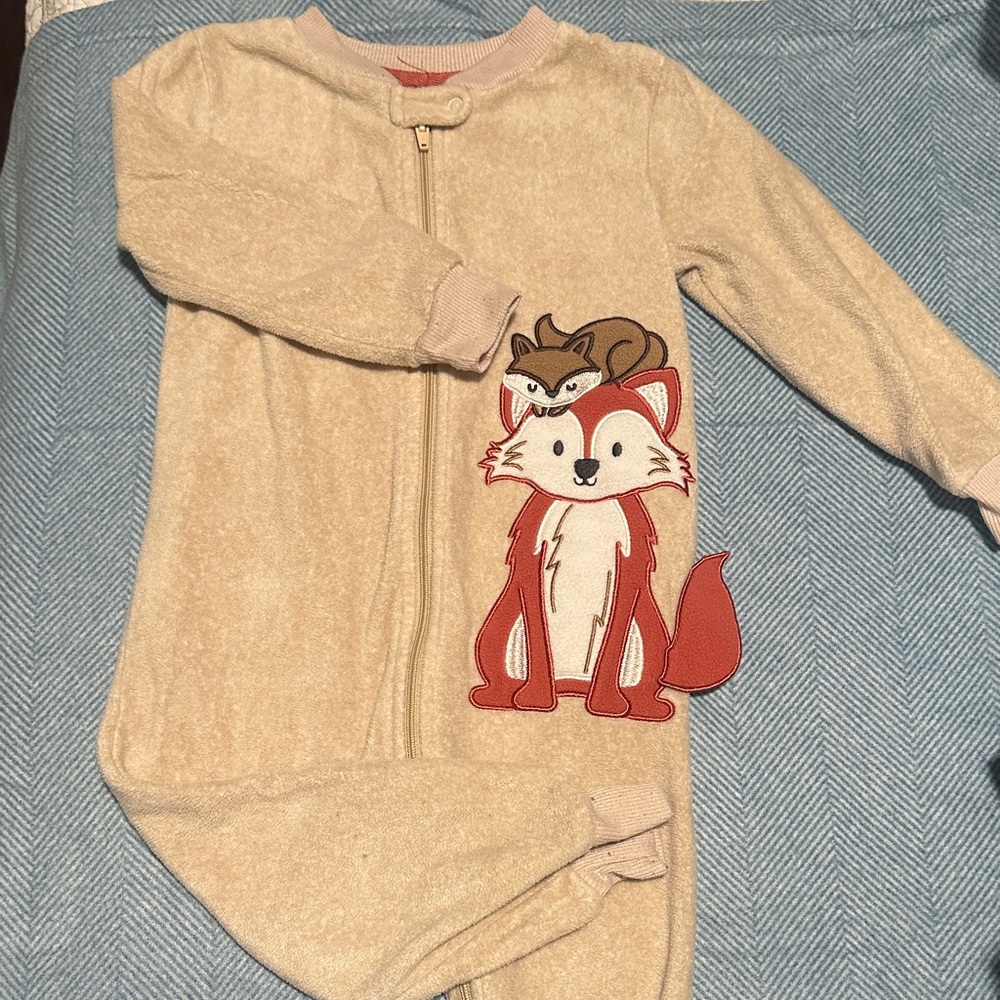 George Cream Fox Kids One Piece